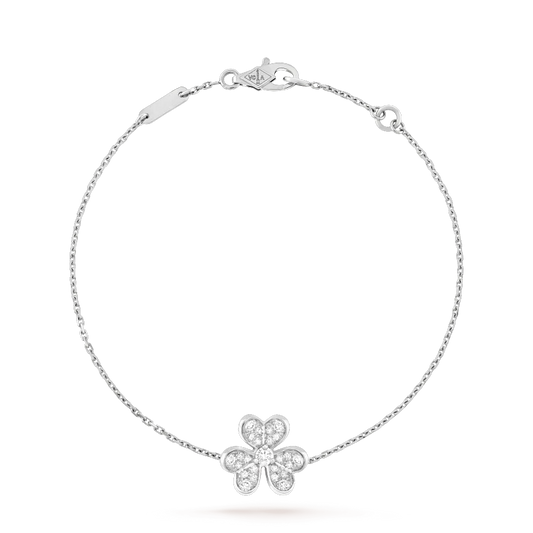 [Luxery]FRIVOLE SILVER FLOWER DIAMOND BRACELET