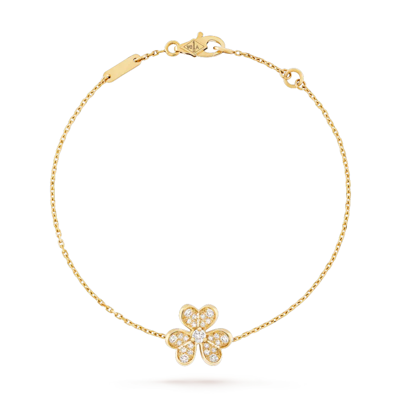[Luxery]FRIVOLE GOLD FLOWER DIAMOND BRACELET