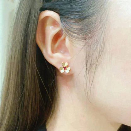 [Luxery]FRIVOLE  FLOWER PINK EARRINGS