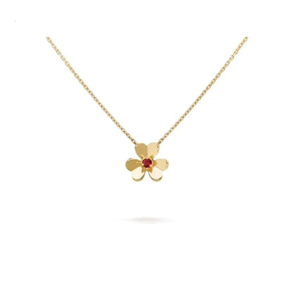 [Luxery]FRIVOLE GOLD FLOWER NECKLACE
