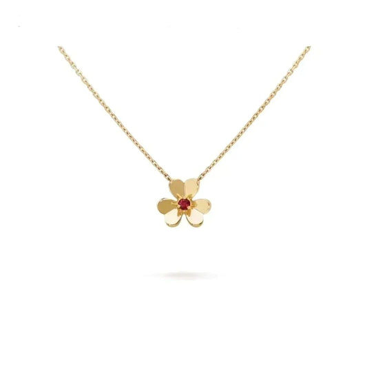 [Luxery]FRIVOLE GOLD FLOWER NECKLACE