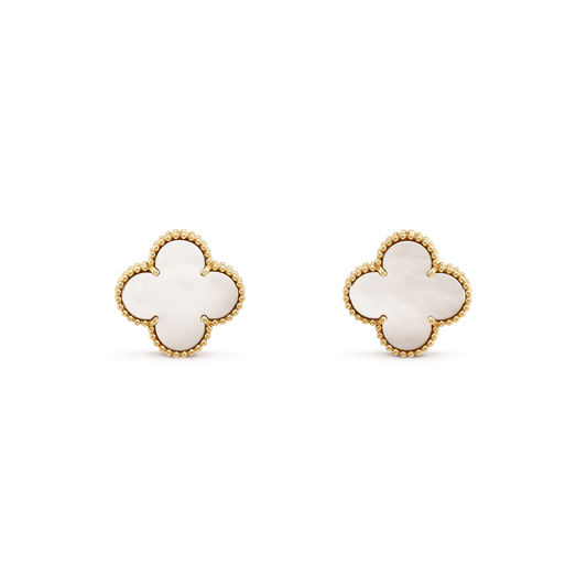 [Luxery]CLOVER MINI GOLD EARRINGS