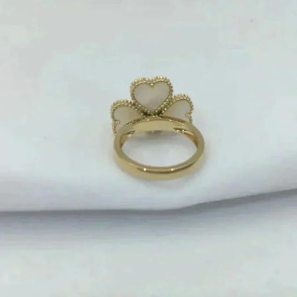 [Luxery]SWEET CLOVER WHITE MOP RING