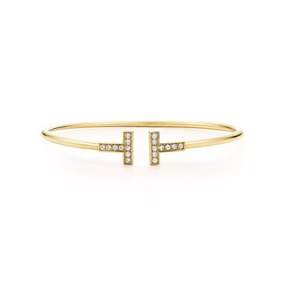 [⭐Luxery Jewels]T-ARMBAND 1,8 MM GOLD DIAMANT