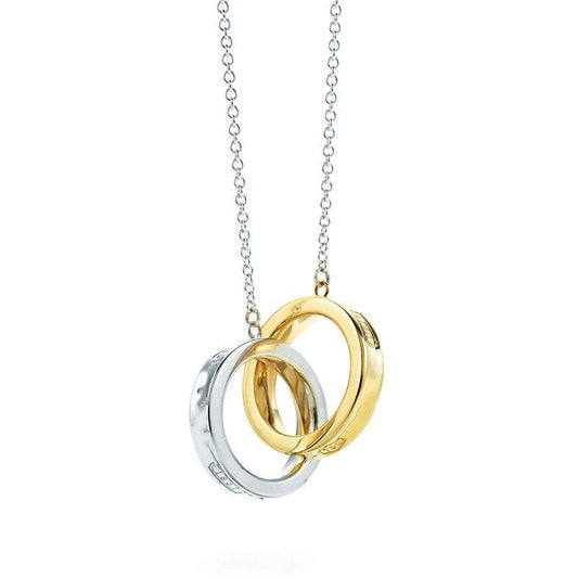 [⭐Luxery Jewels]INTERLOCKING CIRCLES PENDANT SMALL NECKLACE