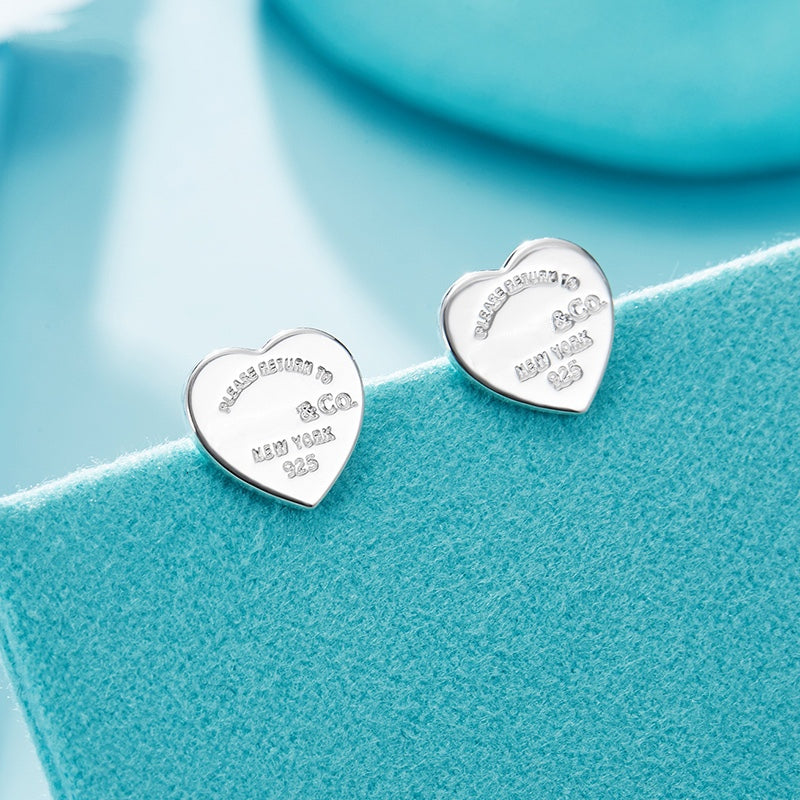 [⭐Luxery Jewels]RETURN TO TIF LOVE SILVER EARRINGS