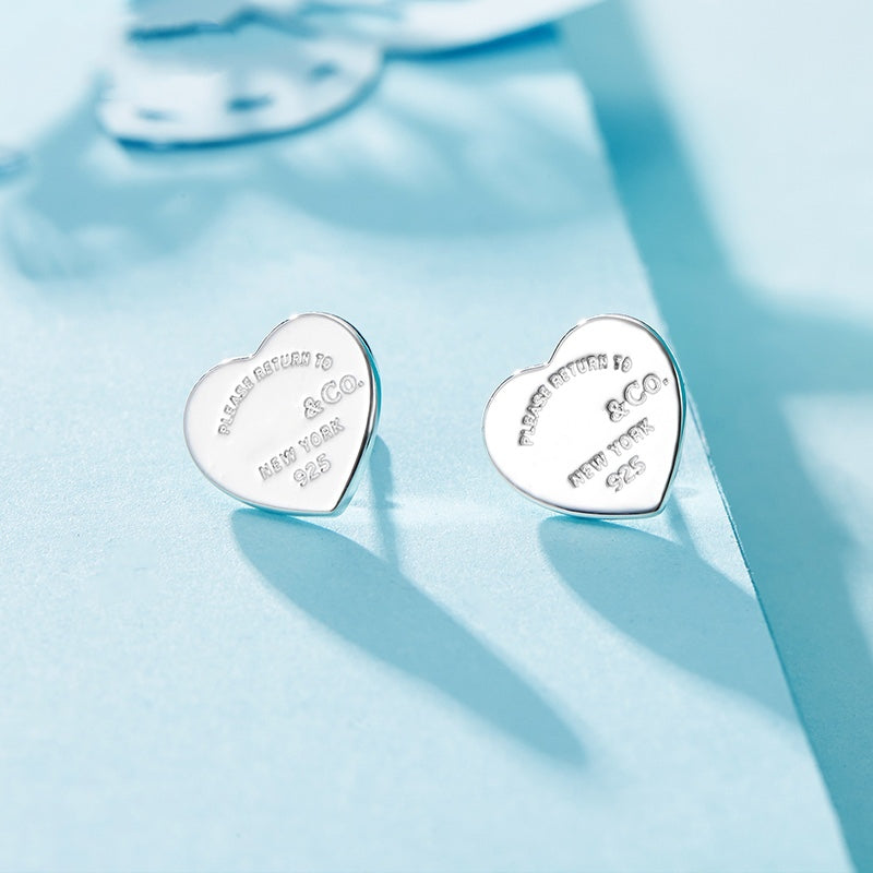 [⭐Luxery Jewels]RETURN TO TIF LOVE SILVER EARRINGS