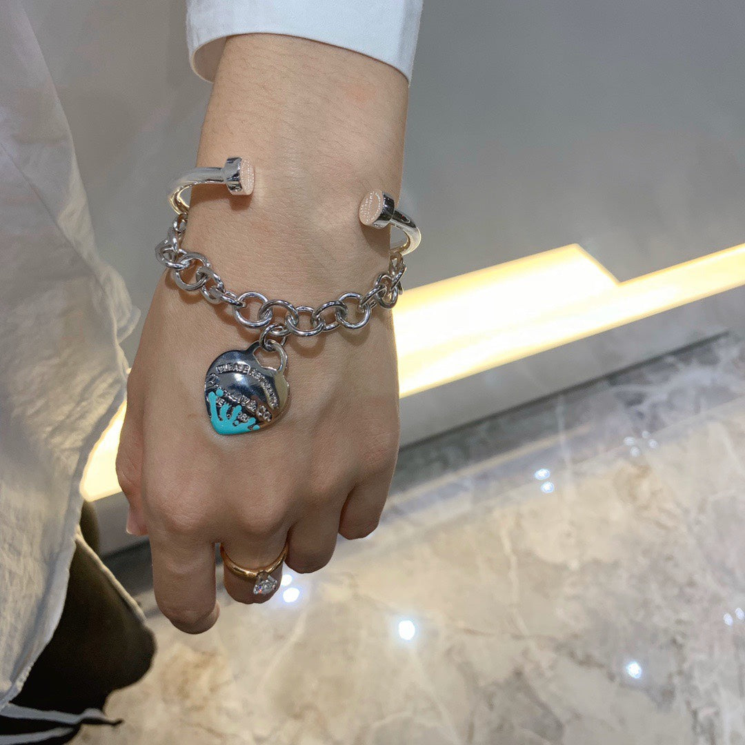 [⭐Luxery Jewels]リターントゥティファニー ハートタグ ブレスレット（シルバー）