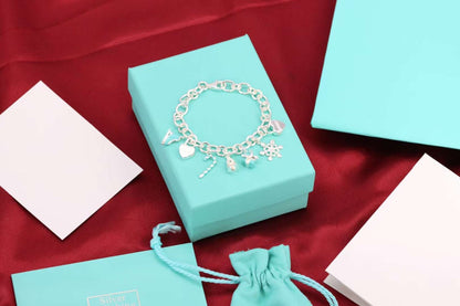[⭐Luxery Jewels]CHRISTMAS SILVER BRACELET