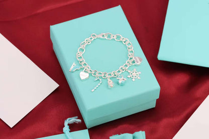 [⭐Luxery Jewels]CHRISTMAS SILVER BRACELET