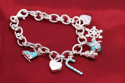 [⭐Luxery Jewels]CHRISTMAS SILVER BRACELET
