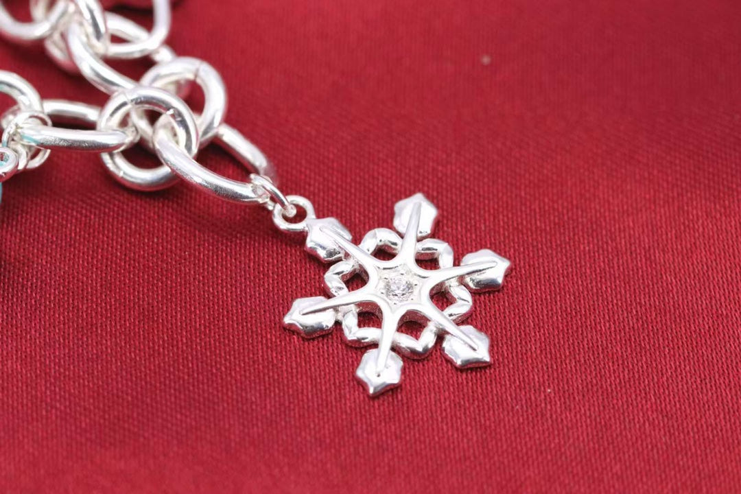 [⭐Luxery Jewels]CHRISTMAS SILVER BRACELET