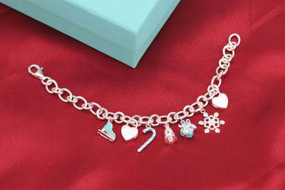 [⭐Luxery Jewels]CHRISTMAS SILVER BRACELET