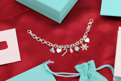 [⭐Luxery Jewels]CHRISTMAS SILVER BRACELET