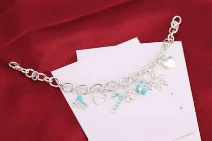 [⭐Luxery Jewels]CHRISTMAS SILVER BRACELET