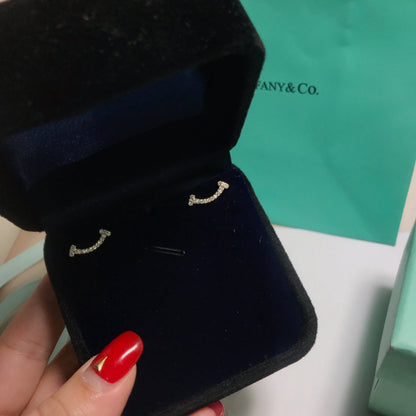 [⭐Luxery Jewels]SMILE DIAMOND EARRINGS