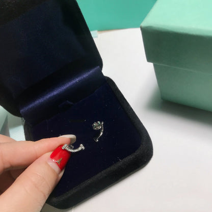 [⭐Luxery Jewels]SMILE DIAMOND EARRINGS