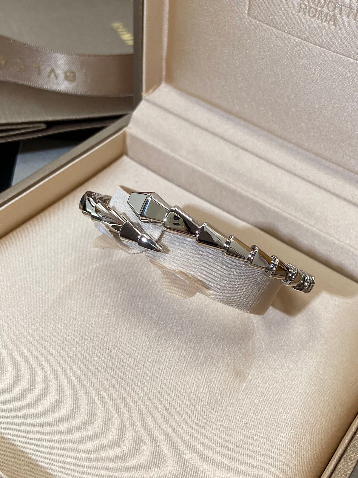 [⭐Luxery]SERPENTI VIPER SILVER BRACELET