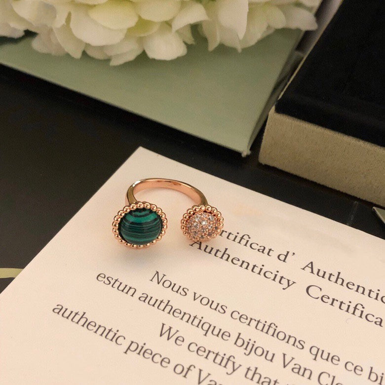 [Luxery]PERLEE COULEURS DIAMOND ROSE GOLD BETWEEN THE FINGER RING