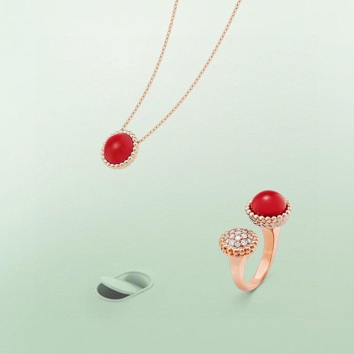 [Luxery]PERLEE COULEURS DIAMOND ROSE GOLD BETWEEN THE FINGER RING