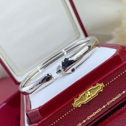 [Luxery]PANTHERE SILVER OPEN BRACELET