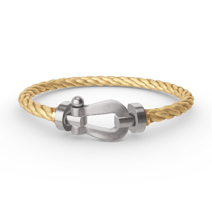 [Luxery]FORCE LARGE HORSESHOE NO DIAMOND BRACELET SILVER