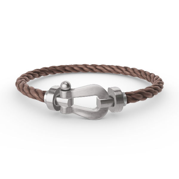 [Luxery]FORCE LARGE HORSESHOE NO DIAMOND BRACELET SILVER