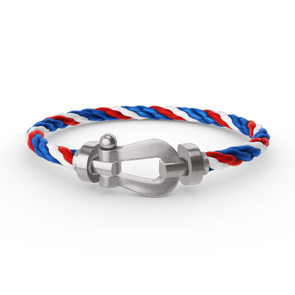 [Luxery]FORCE LARGE HORSESHOE NO DIAMOND BRACELET SILVER