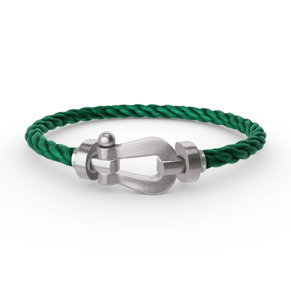 [Luxery]FORCE LARGE HORSESHOE NO DIAMOND BRACELET SILVER