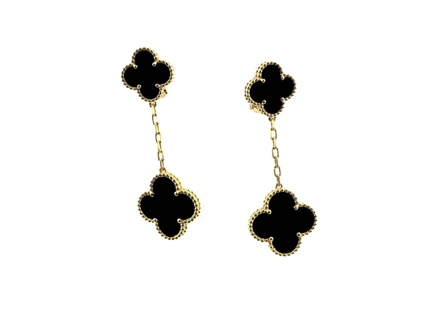 [Luxery]CLOVER 2 MOTIFS  EARRINGS (MULTIPLE CHOICESC