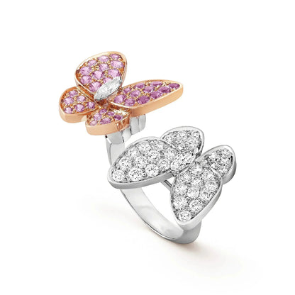 [Luxery]TWIN BUTTERFLY DIAMOND RING
