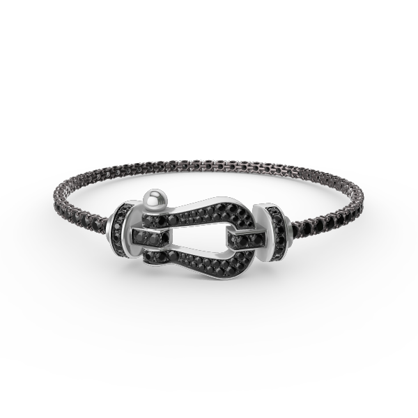 [Luxery]FORCE  LARGE HORSESHOE FULL DIAMOND TENNIS BRACELET
